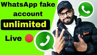 how to create WhatsApp fake account | get free numbers for WhatsApp and telegram live 🔴 2023 Hindi