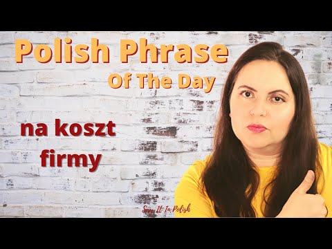 Phrase Of The Day - on the house - SAY IT IN POLISH