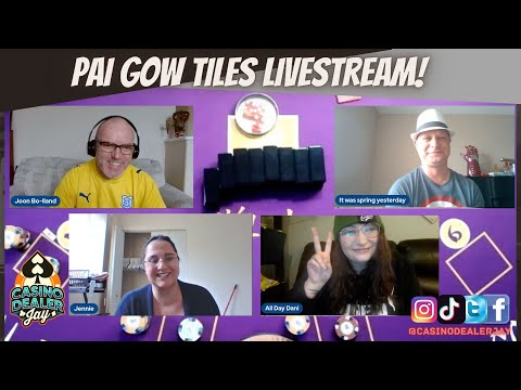 Pai Gow Tiles - Dealing and Playing - 8 Hand Battle for the second "All Day " Tile