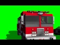 Fire Truck Collides With Police Cars Greenscreen Effects Free Use