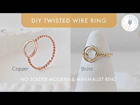 DIY Twisted Wire Ring | Copper & Brass Rings | Easy Wire Jewelry to make