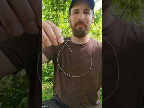 Making a survival rabbit snare with wire 🐇