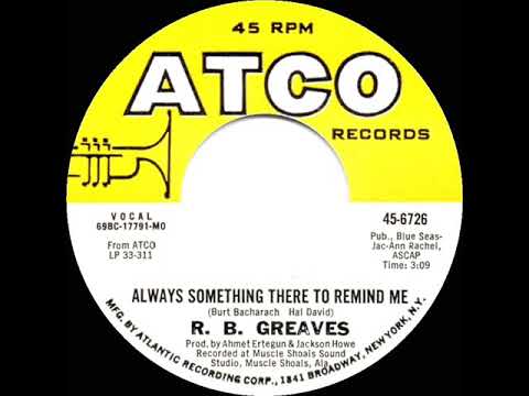 1970 HITS ARCHIVE: Always Something There To Remind Me - R. B. Greaves (mono 45)