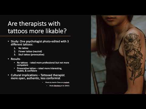 Are therapists with tattoos more likable?