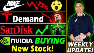 Stock Market Weekly! - NVIDIA Buying New AI Stock 🤑 Sandisk Soaring 📈Nike Earnings 📉 Tesla Demand 📉