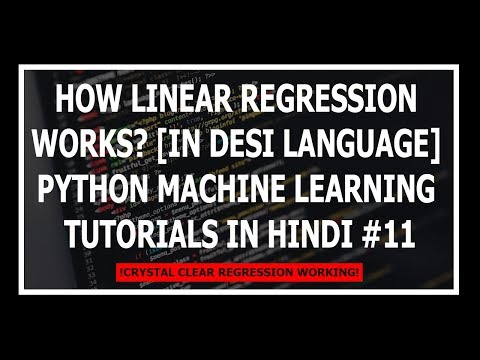 Hindi How Does Linear Regression Model Work Derivation Machine Learning Tutorials In Hindi