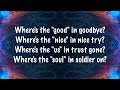 The Script - No Good In Goodbye (Lyrics) 