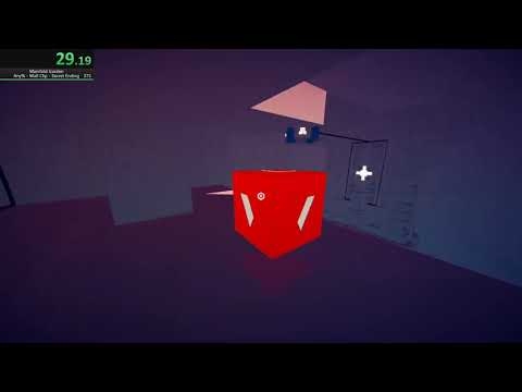 Manifold Garden - Any% - Wall Clip - Secret Ending - Red Cube Route