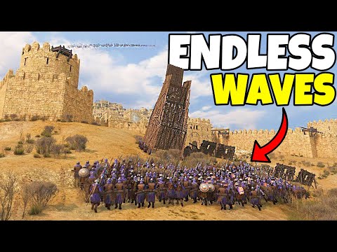 Endless Waves of Knights Siege Impossible CASTLE WALLS... in NEW Battle Simulator Update!