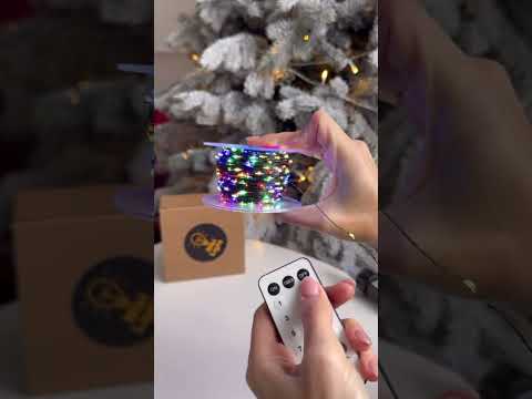 Гирлянда Роса 100 м 1000 LED разноцветная с пультом и USB, светодиодная новогодняя гирлянда для елки, дома и улицы - фото 1 - id-p3229530752