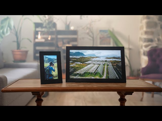 Prixton Prado XL IPS Digitaler Bilderrahmen 15,6 Zoll Full HD 32 GB WiFi Video Touch APP Uhale video