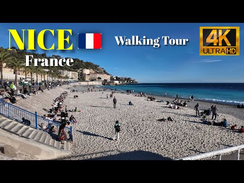 NICE, France Walking Tour of the Nicest City Of France 2025 | 4K UHD | With POI Captions