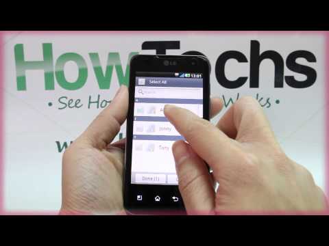 How to Import the Contacts on LG P990 Optimus 2X