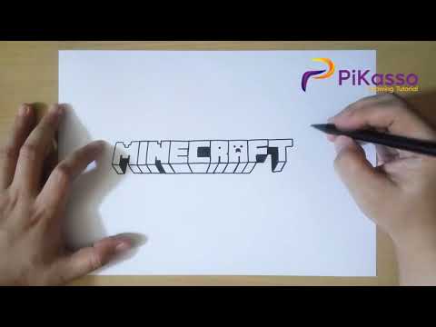 How to Draw Minecraft Logo
