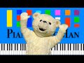 The Wiggles Here Comes A Bear Slow EASY Medium 4K Piano Tutorial