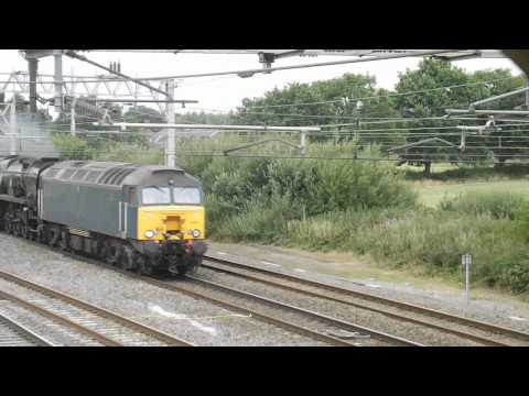 34046 'Braunton' passing Acton Bridge 23/7/2013