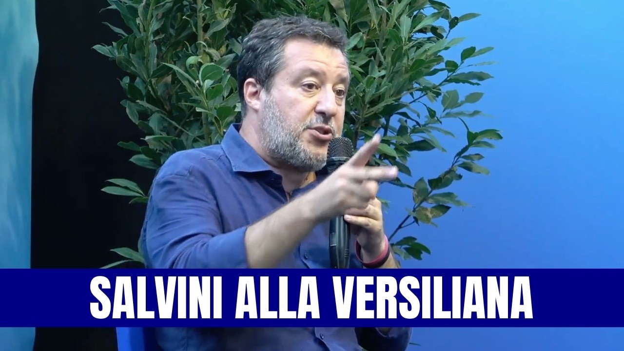 IL MINISTRO SALVINI ALLA VERSILIANA INTERVISTATO DA SONIA SARNO