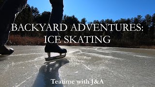 Backyard Adventures: Ice skating on a hidden pond