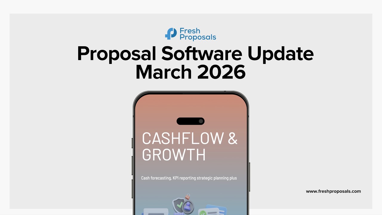 Fresh Proposal Software Update March 2026 - client contact roles, smart signature kit, dynamic field