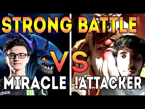 ВСТРЕЧА ТОПОВЫХ ИГРОКОВ В ДОТЕ! Miracle Slark vs !Attacker Sniper | Dota 2 STRONG BATTLE