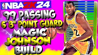 I CREATED A 99 PASSING MAGIC JOHNSON POINT GUARD IN NBA 2K24