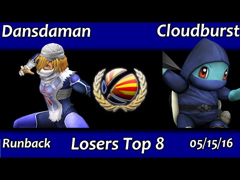 Runback: Cloudburst (Squirtle) vs Dansdaman (Sheik) Losers Top 8