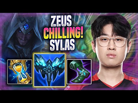 ZEUS CHILLING WITH SYLAS! - T1 Zeus Plays Sylas TOP vs Gnar! | Season 2022