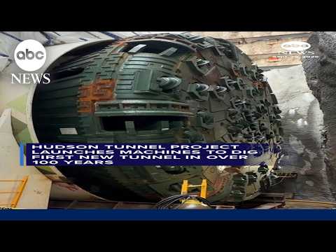 Hudson tunnel project launches machines to dig first new tunnel in 100 years