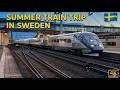 SUMMER TRAIN TRIP In SWEDEN 4K Train Driver S View Gothenburg To Stockholm