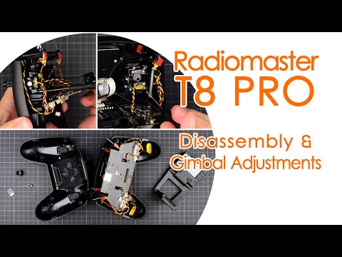 Radiomaster T8 Pro Disassembly and Gimbal Adjustments : stick tension & throttle friction