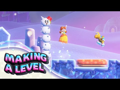 How I Made a Custom Mario Wonder Level - "Bouncy Ice Ballet"
