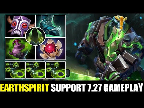 Earthspirit Support 7.27 with Voodoo Mask Build - Dota 2