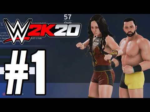 WWE 2K20 My Career Gameplay Walkthrough Part 1 - TWO NEW CHARACTERS!