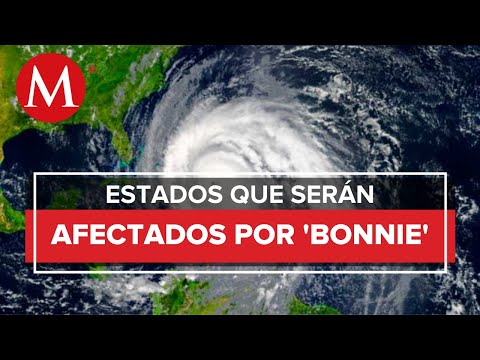 Huracán 'Bonnie' se intensifica a categoría 3 sobre el Océano Pacífico