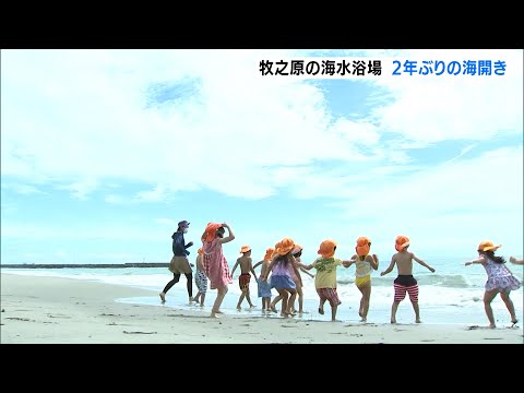 Shizami, etc. La playa de Makinohara abre por primera vez en 2 años (Prefectura de Shizuoka)