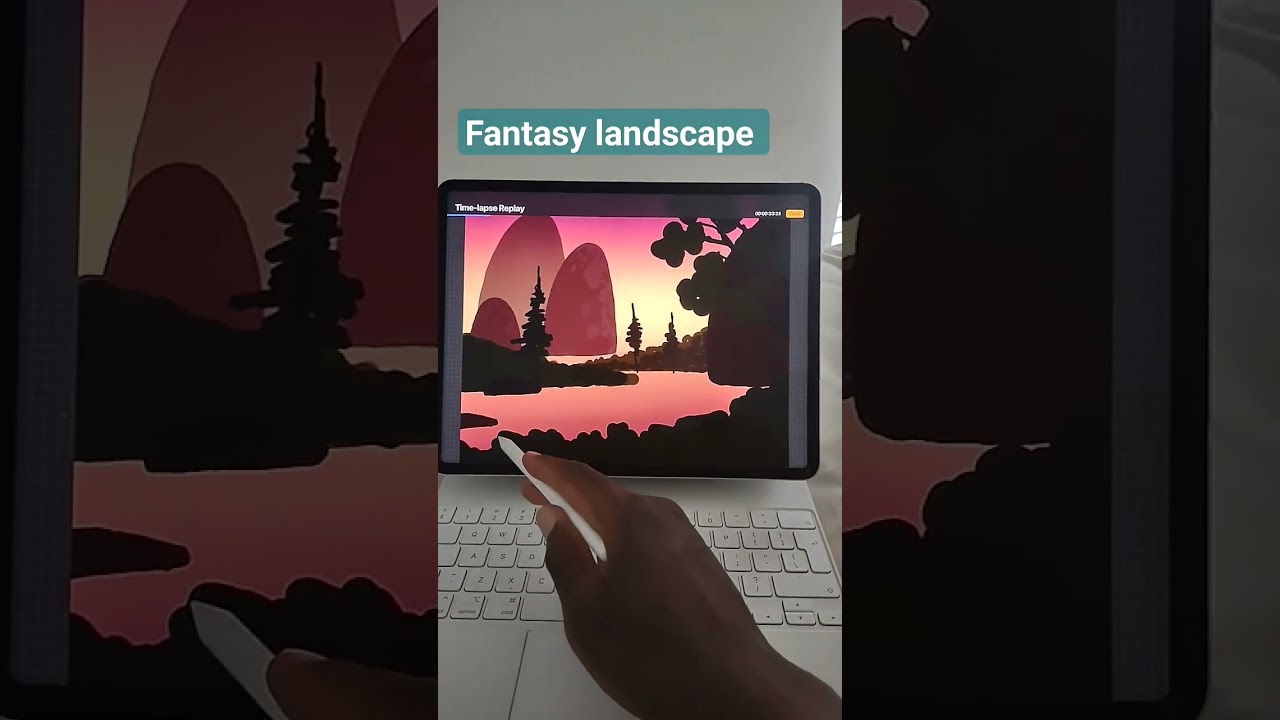 Fantasy landscape painting #procreate #art #drawing #painting #artist