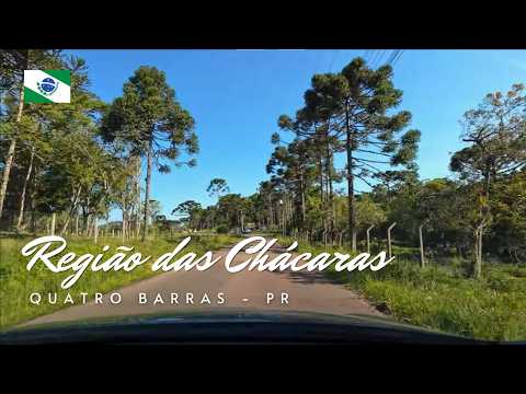 Passeio pela região das chácaras em Quatro Barras/PR (com sons da estrada)