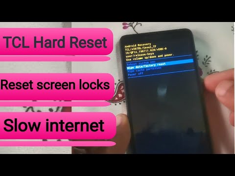 How to Hard Reset all TCL SMARTPHONES / speed up and fix slow internet