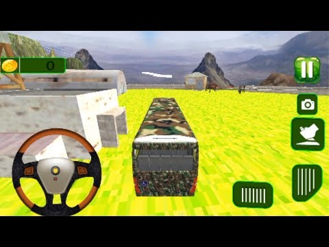 Gameplay US Army Bus Driver Soldier Transporter for kids 2019