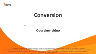 Control-M Conversion Overview video