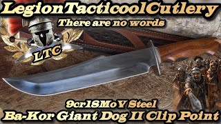 Ba-Kor Giant Dog lI Clip Point Bowie  in 9cr18MoV Steel