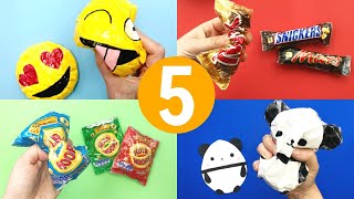 5 DIY Squishies - Learn how to make a squishy from every day materials