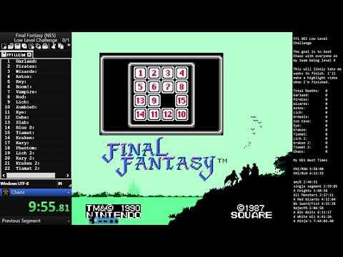 FF1 NES Low Level Challenge