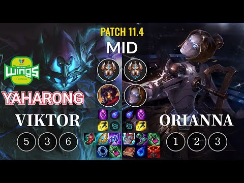 JAG Yaharong Viktor vs Orianna Mid - KR Patch 11.4