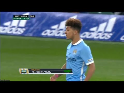 Jadon Sancho vs Chelsea 2nd leg Final FA Youth Cup (27/04/2016)
