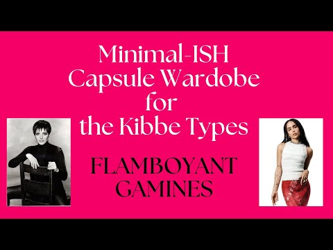 Minimal-ish Capsule Wardrobe Ideas for the Kibbe Types: FLAMBOYANT GAMINE