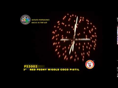 SB075PE04 - 3 INCH SHELL - WIZARD FIREWORKS - PS3002