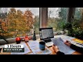 3 HOUR STUDY WITH ME On A RAINY DAY Background Noise 10 Min Break No Music Study With Merve