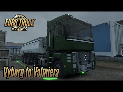 Euro Truck Simulator 2 1.35 - Renault Magnum - Vyborg (RU) to Valmiera (LV)