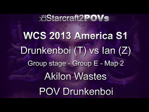 SC2 HotS - WCS 2013 AM S1 CL - Drunkenboi vs Ian - Group E - Map 2 - Akilon Wastes - Drunkenboi